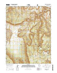 Fisher Valley Utah Current topographic map, 1:24000 scale, 7.5 X 7.5 Minute, Year 2014