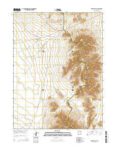 Fivemile Pass Utah Current topographic map, 1:24000 scale, 7.5 X 7.5 Minute, Year 2014