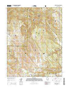 Fivemile Ridge Utah Current topographic map, 1:24000 scale, 7.5 X 7.5 Minute, Year 2014