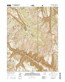 Flagstaff Peak Utah Current topographic map, 1:24000 scale, 7.5 X 7.5 Minute, Year 2014
