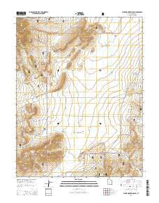 Flake Mountain East Utah Current topographic map, 1:24000 scale, 7.5 X 7.5 Minute, Year 2014