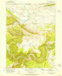 Flaming Gorge Utah Historical topographic map, 1:24000 scale, 7.5 X 7.5 Minute, Year 1952