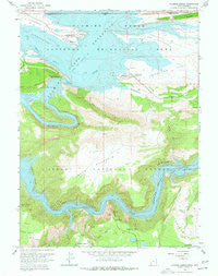 Flaming Gorge Utah Historical topographic map, 1:24000 scale, 7.5 X 7.5 Minute, Year 1966