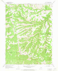 Flat Ridge Utah Historical topographic map, 1:24000 scale, 7.5 X 7.5 Minute, Year 1969