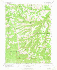 Flat Ridge Utah Historical topographic map, 1:24000 scale, 7.5 X 7.5 Minute, Year 1969