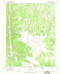 Flat Rock Mesa Utah Historical topographic map, 1:24000 scale, 7.5 X 7.5 Minute, Year 1966