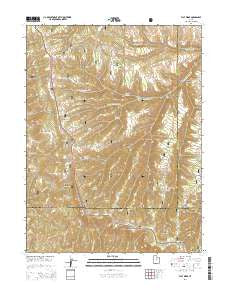 Flat Ridge Utah Current topographic map, 1:24000 scale, 7.5 X 7.5 Minute, Year 2014