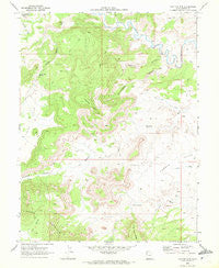 Flattop Mtn Utah Historical topographic map, 1:24000 scale, 7.5 X 7.5 Minute, Year 1969