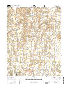 Flossie Knoll Utah Current topographic map, 1:24000 scale, 7.5 X 7.5 Minute, Year 2014