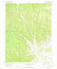 Flume Canyon Utah Historical topographic map, 1:24000 scale, 7.5 X 7.5 Minute, Year 1970