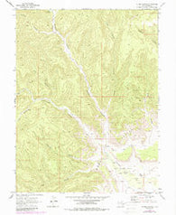 Flume Canyon Utah Historical topographic map, 1:24000 scale, 7.5 X 7.5 Minute, Year 1970