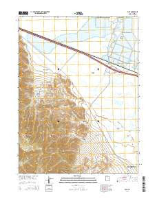 Flux Utah Current topographic map, 1:24000 scale, 7.5 X 7.5 Minute, Year 2014