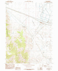 Flux Utah Historical topographic map, 1:24000 scale, 7.5 X 7.5 Minute, Year 1985