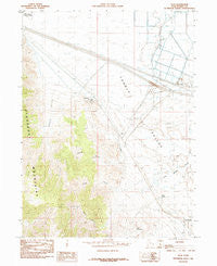 Flux Utah Historical topographic map, 1:24000 scale, 7.5 X 7.5 Minute, Year 1985