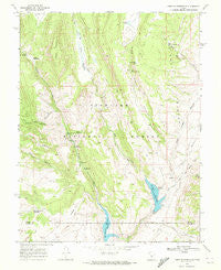 Forsyth Reservoir Utah Historical topographic map, 1:24000 scale, 7.5 X 7.5 Minute, Year 1968