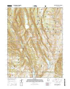 Forsyth Reservoir Utah Current topographic map, 1:24000 scale, 7.5 X 7.5 Minute, Year 2014