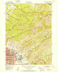 Fort Douglas Utah Historical topographic map, 1:24000 scale, 7.5 X 7.5 Minute, Year 1951