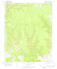 Fourmile Bench Utah Historical topographic map, 1:24000 scale, 7.5 X 7.5 Minute, Year 1968