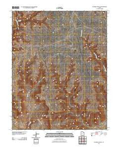 Fourmile Bench Utah Historical topographic map, 1:24000 scale, 7.5 X 7.5 Minute, Year 2011
