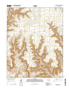 Fourmile Bench Utah Current topographic map, 1:24000 scale, 7.5 X 7.5 Minute, Year 2014