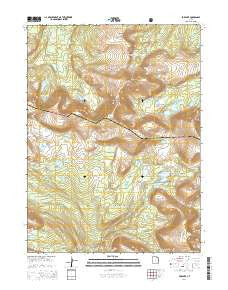 Fox Lake Utah Current topographic map, 1:24000 scale, 7.5 X 7.5 Minute, Year 2014