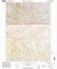 Francis Canyon Utah Historical topographic map, 1:24000 scale, 7.5 X 7.5 Minute, Year 1998