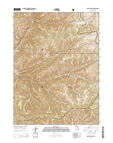 Francis Canyon Utah Current topographic map, 1:24000 scale, 7.5 X 7.5 Minute, Year 2014