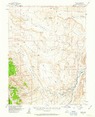 Fruita Utah Historical topographic map, 1:62500 scale, 15 X 15 Minute, Year 1954