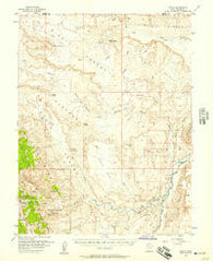Fruita Utah Historical topographic map, 1:62500 scale, 15 X 15 Minute, Year 1954