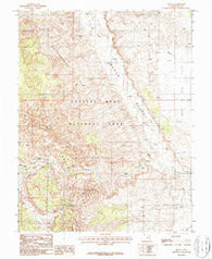 Fruita Utah Historical topographic map, 1:24000 scale, 7.5 X 7.5 Minute, Year 1987