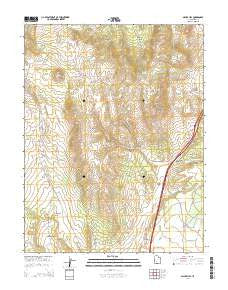 Gillies Hill Utah Current topographic map, 1:24000 scale, 7.5 X 7.5 Minute, Year 2014