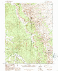 Golden Throne Utah Historical topographic map, 1:24000 scale, 7.5 X 7.5 Minute, Year 1987