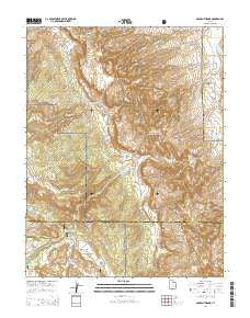 Golden Throne Utah Current topographic map, 1:24000 scale, 7.5 X 7.5 Minute, Year 2014