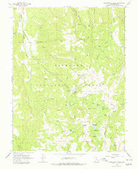 Gooseberry Creek Utah Historical topographic map, 1:24000 scale, 7.5 X 7.5 Minute, Year 1966