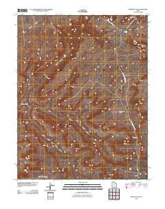 Gordon Flats Utah Historical topographic map, 1:24000 scale, 7.5 X 7.5 Minute, Year 2010