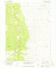 Goshute Canyon Utah Historical topographic map, 1:24000 scale, 7.5 X 7.5 Minute, Year 1972