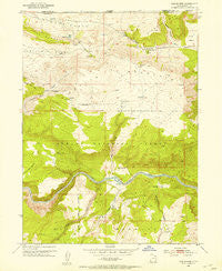 Goslin Mtn Utah Historical topographic map, 1:24000 scale, 7.5 X 7.5 Minute, Year 1952