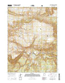 Goslin Mountain Utah Current topographic map, 1:24000 scale, 7.5 X 7.5 Minute, Year 2014