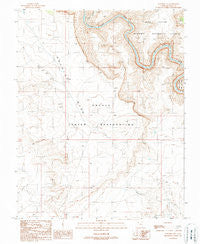 Goulding NE Utah Historical topographic map, 1:24000 scale, 7.5 X 7.5 Minute, Year 1989