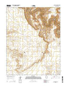 Goulding NE Utah Current topographic map, 1:24000 scale, 7.5 X 7.5 Minute, Year 2014