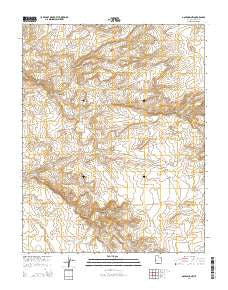 Goulding NW Utah Current topographic map, 1:24000 scale, 7.5 X 7.5 Minute, Year 2014