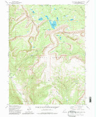 Grandaddy Lake Utah Historical topographic map, 1:24000 scale, 7.5 X 7.5 Minute, Year 1972