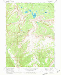 Grandaddy Lake Utah Historical topographic map, 1:24000 scale, 7.5 X 7.5 Minute, Year 1972