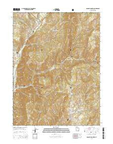 Granger Mountain Utah Current topographic map, 1:24000 scale, 7.5 X 7.5 Minute, Year 2014
