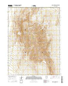 Grassy Mountains Utah Current topographic map, 1:24000 scale, 7.5 X 7.5 Minute, Year 2014