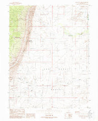 Greasewood Draw Utah Historical topographic map, 1:24000 scale, 7.5 X 7.5 Minute, Year 1988