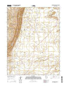 Greasewood Draw Utah Current topographic map, 1:24000 scale, 7.5 X 7.5 Minute, Year 2014
