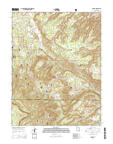 Grover Utah Current topographic map, 1:24000 scale, 7.5 X 7.5 Minute, Year 2014
