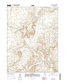 Hadden Holes Utah Current topographic map, 1:24000 scale, 7.5 X 7.5 Minute, Year 2014