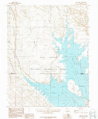Hall Mesa Utah Historical topographic map, 1:24000 scale, 7.5 X 7.5 Minute, Year 1987